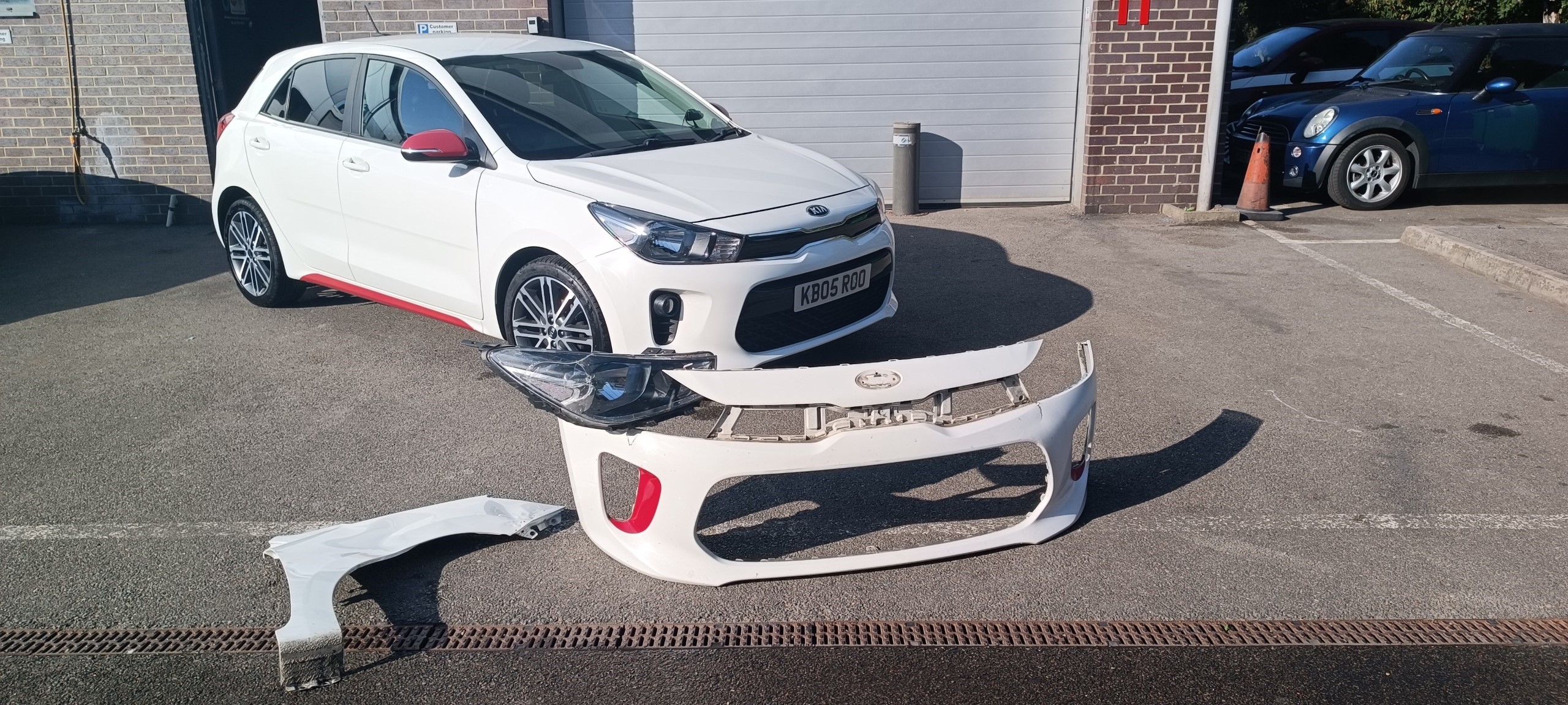 KIA RIO ACCIDENT DAMAGE REPAIRS MAIDSTONE CAR BODYSHOP